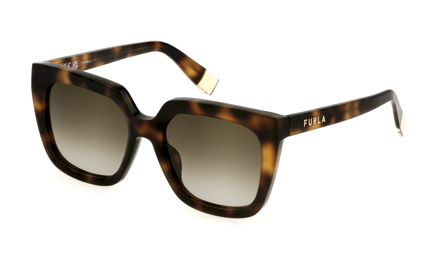 0190605528365 - Damen SFU776  09AJ Sonnenbrillen Acetat Havanna Braun Quadratisch Normal