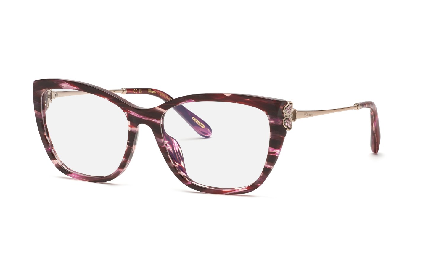 0190605533758 - Donna VCH368S 01G2 Rahmen von BRILLEN Acetato Bordeaux  Cat Eye