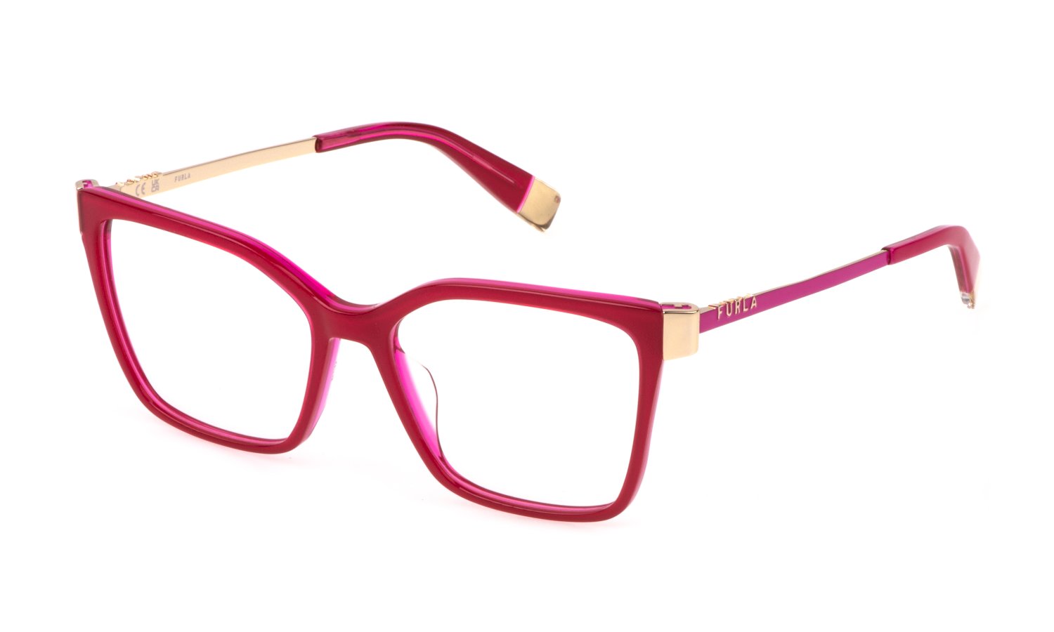 0190605535035 - Damen VFU768  09N9 Rahmen von BRILLEN Acetat Multi-Farben  Quadratisch