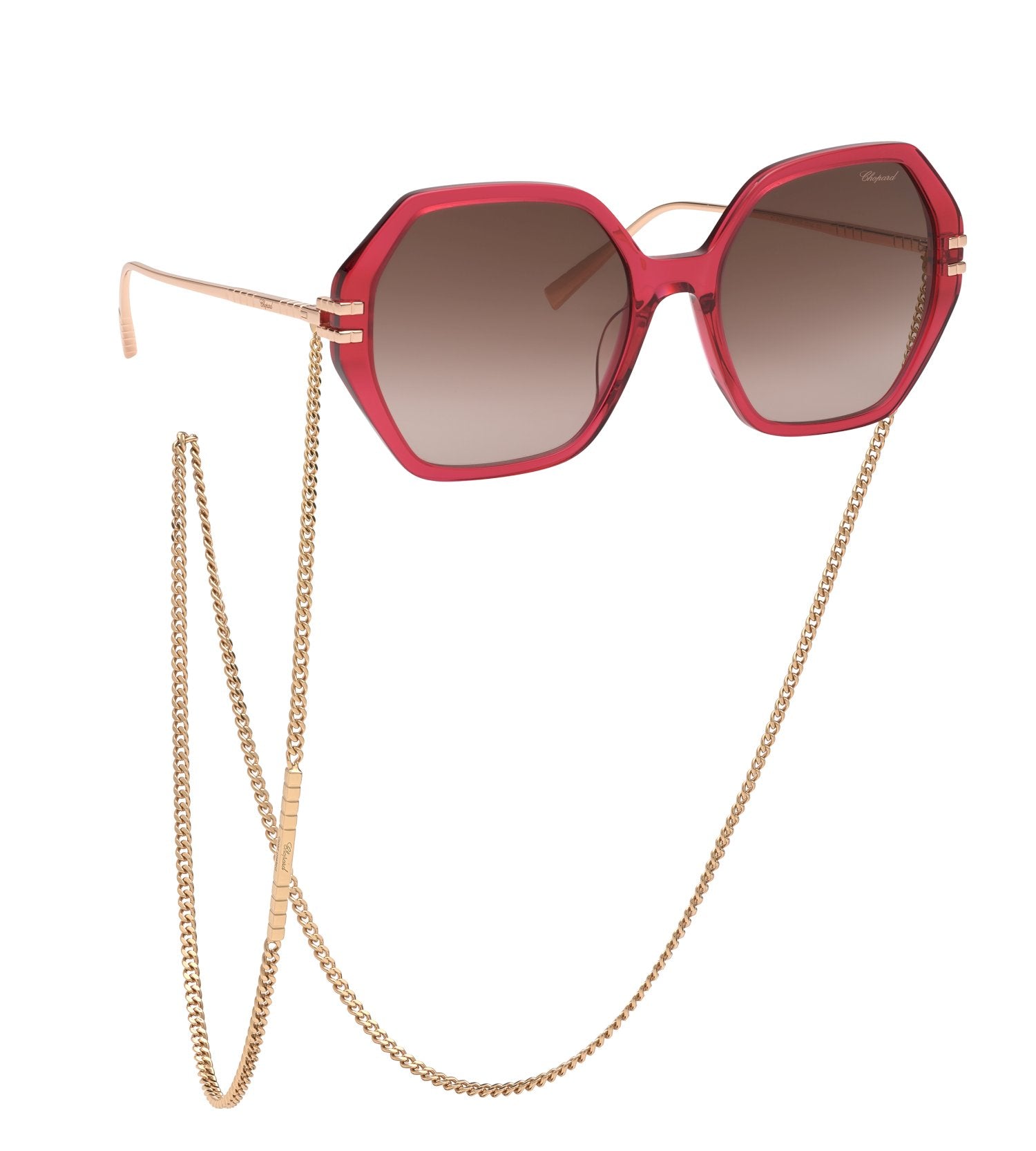 0190605536148 - Damen IKCH370 07AK Gläser SONNENBRILLEN Acetat Rot Braun Geometrisch Blendfrei Schattiert 0190605536148 - Damen IKCH370 07AK Gläser SONNENBRILLEN Acetat Rot Braun Geometrisch Blendfrei Schattiert