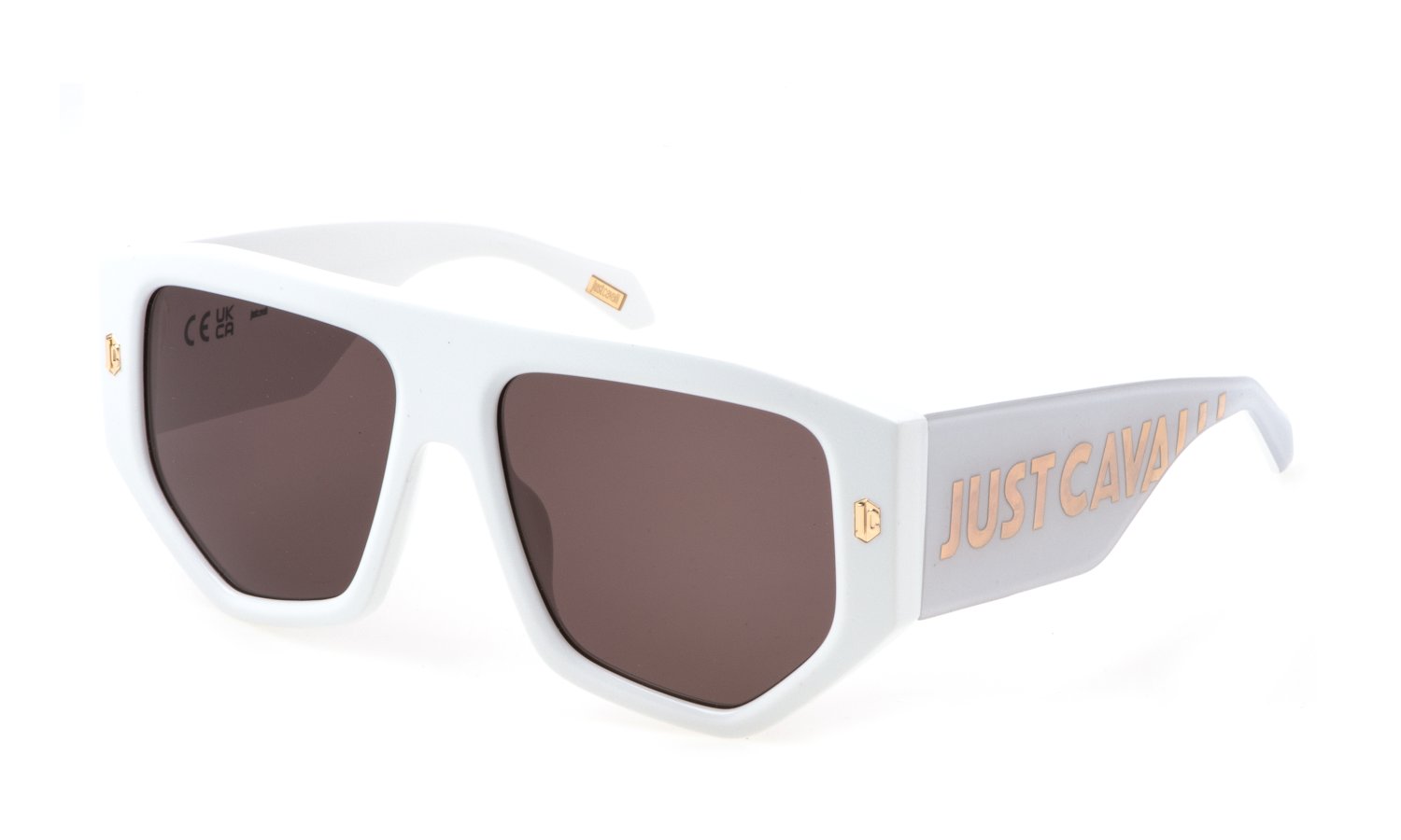 0190605536421 - Unisex SJC097V  847 Gläser SONNENBRILLEN Acetat Weiß Braun Quadratisch Normal