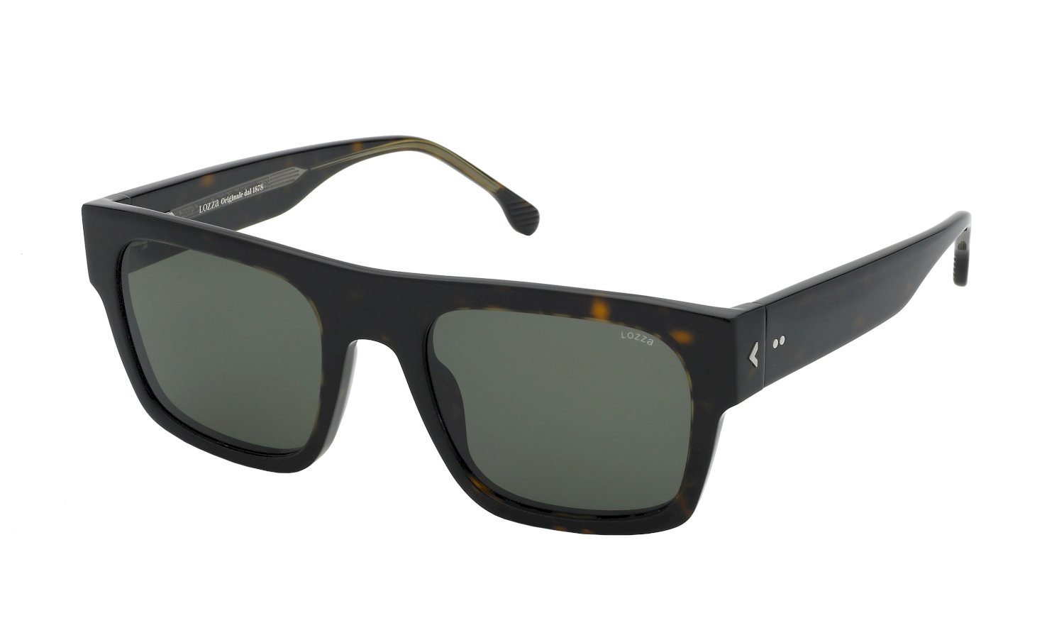 0190605545355 - Herren SL4327 RIVIERA 7  722 Gläser SONNENBRILLEN Acetat Havanna Grün Quadratisch Normal