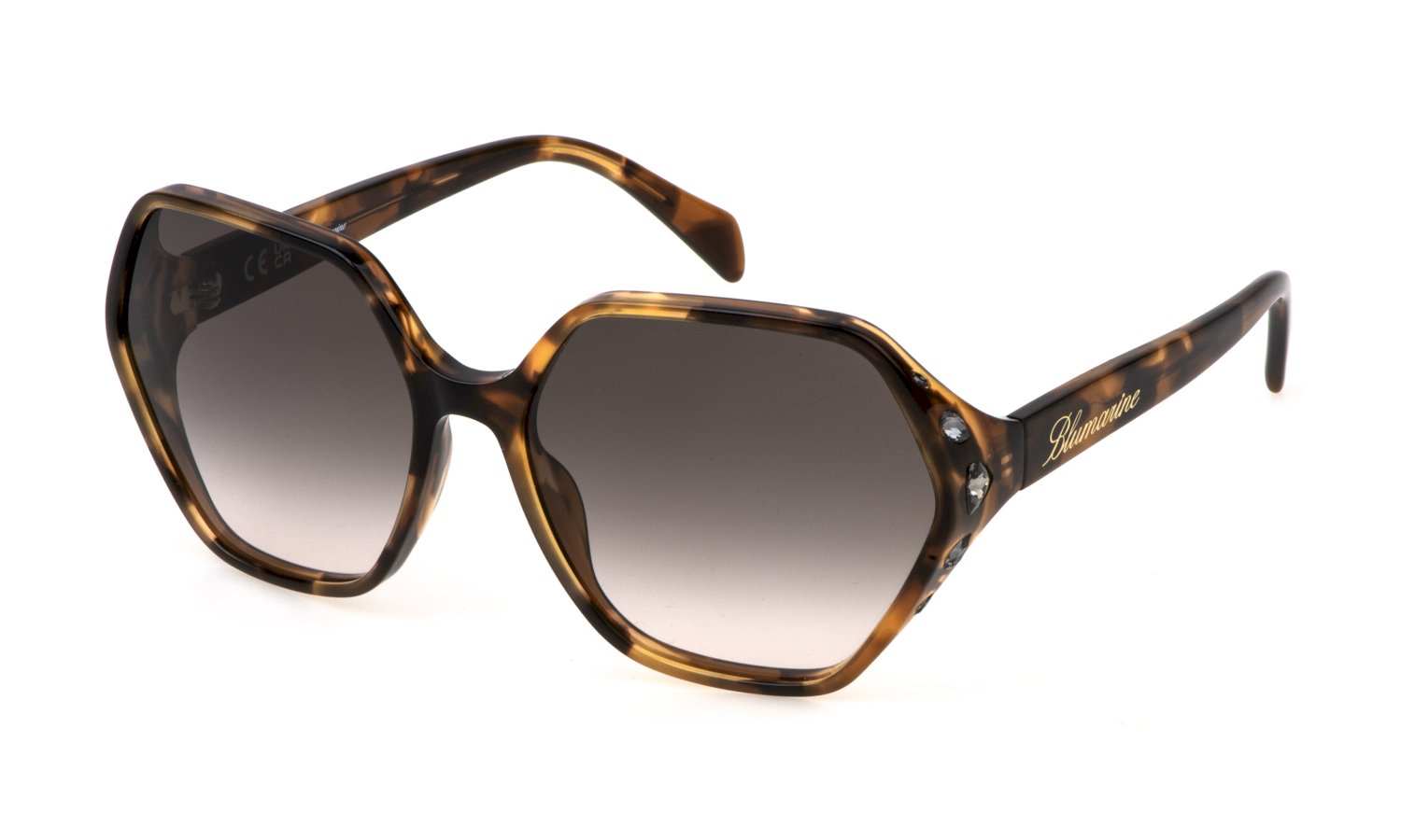 0190605550601 - Damen SBM861S  08XW Gläser SONNENBRILLEN Acetat Havanna Grün Geometrisch Normal Schattiert
