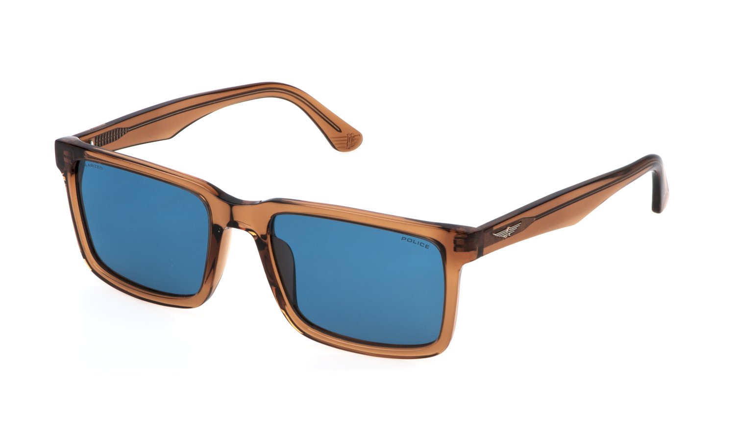 0190605561850 - Herren SPLP21E ORIGINS LITE 30  805P Gläser SONNENBRILLEN Acetat Braun Blau Quadratisch Polarisiert