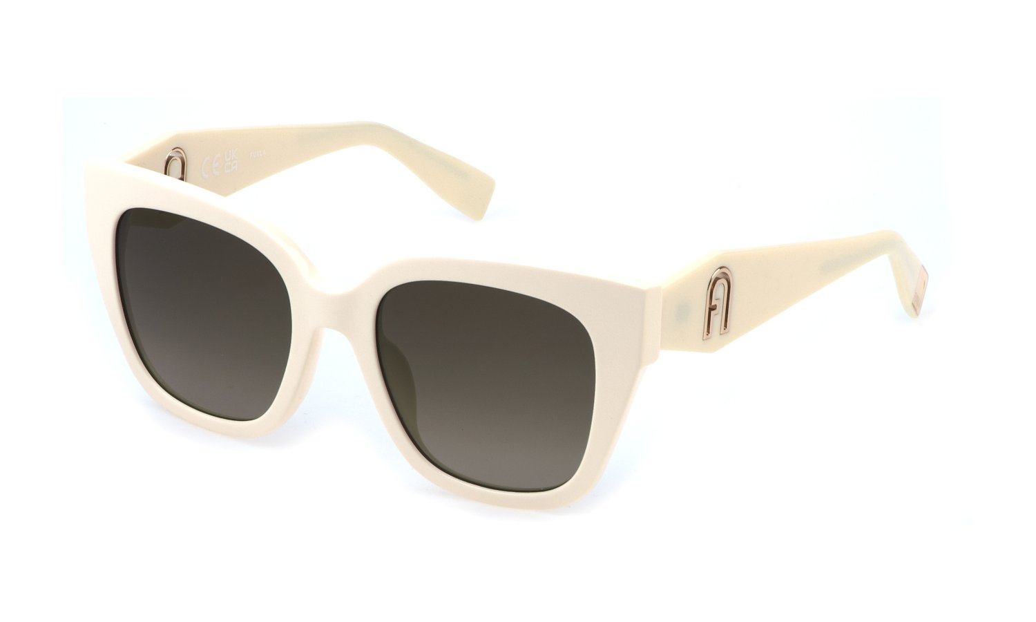 0190605564233 - Damen SFU812  06Y1 Gläser SONNENBRILLEN Acetat Beige Braun Quadratisch Normal Schattiert