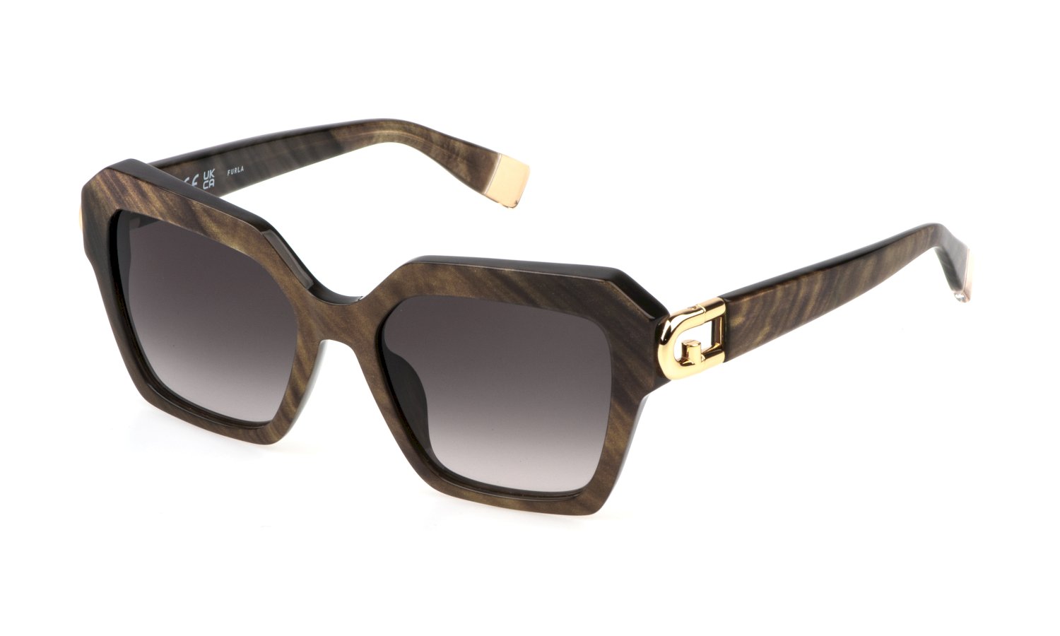 0190605564295 - Damen SFU817 06Y4 Gläser SONNENBRILLEN Acetat Braun Quadratisch Normal Schattiert 0190605564295 - Damen SFU817 06Y4 Gläser SONNENBRILLEN Acetat Braun Quadratisch Normal Schattiert