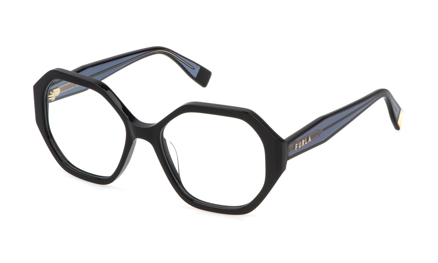 0190605565131 - Damen VFU829  700 Rahmen von BRILLEN Acetat Schwarz  Geometrisch