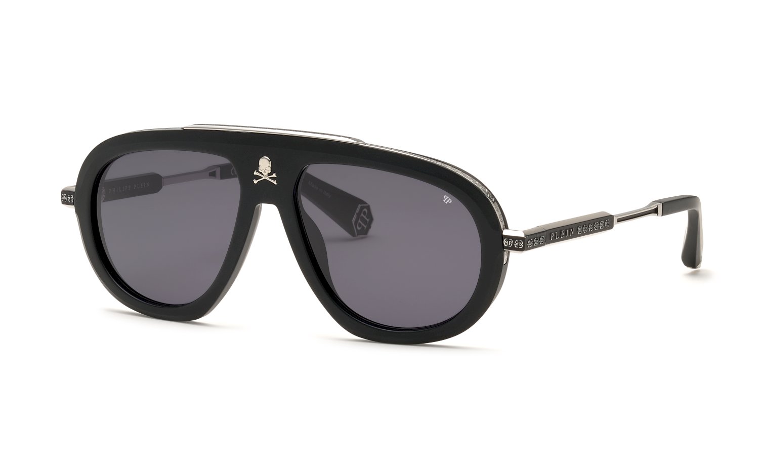 0190605568842 - Herren SPP151W PLEIN LEGACY 703 Gläser SONNENBRILLEN Acetat Schwarz Rauch Pilot Normal 0190605568842 - Herren SPP151W PLEIN LEGACY 703 Gläser SONNENBRILLEN Acetat Schwarz Rauch Pilot Normal