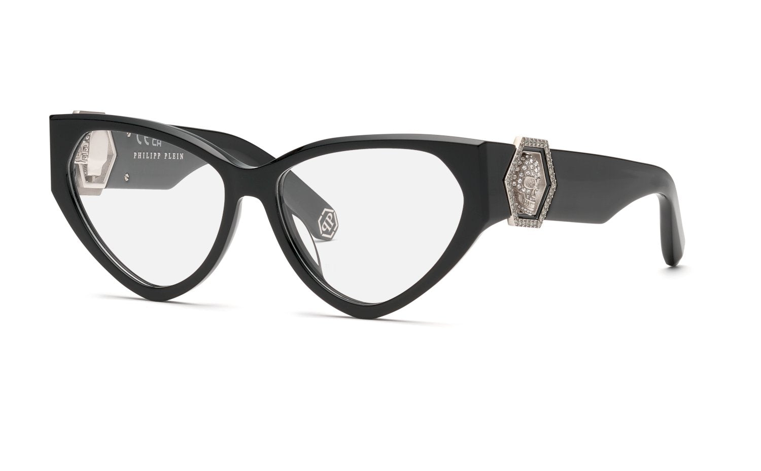 0190605586075 - Damen VPP163S PLEIN CAPTURE CRYSTAL O  700K Rahmen von BRILLEN Acetat Schwarz  Cat Eye