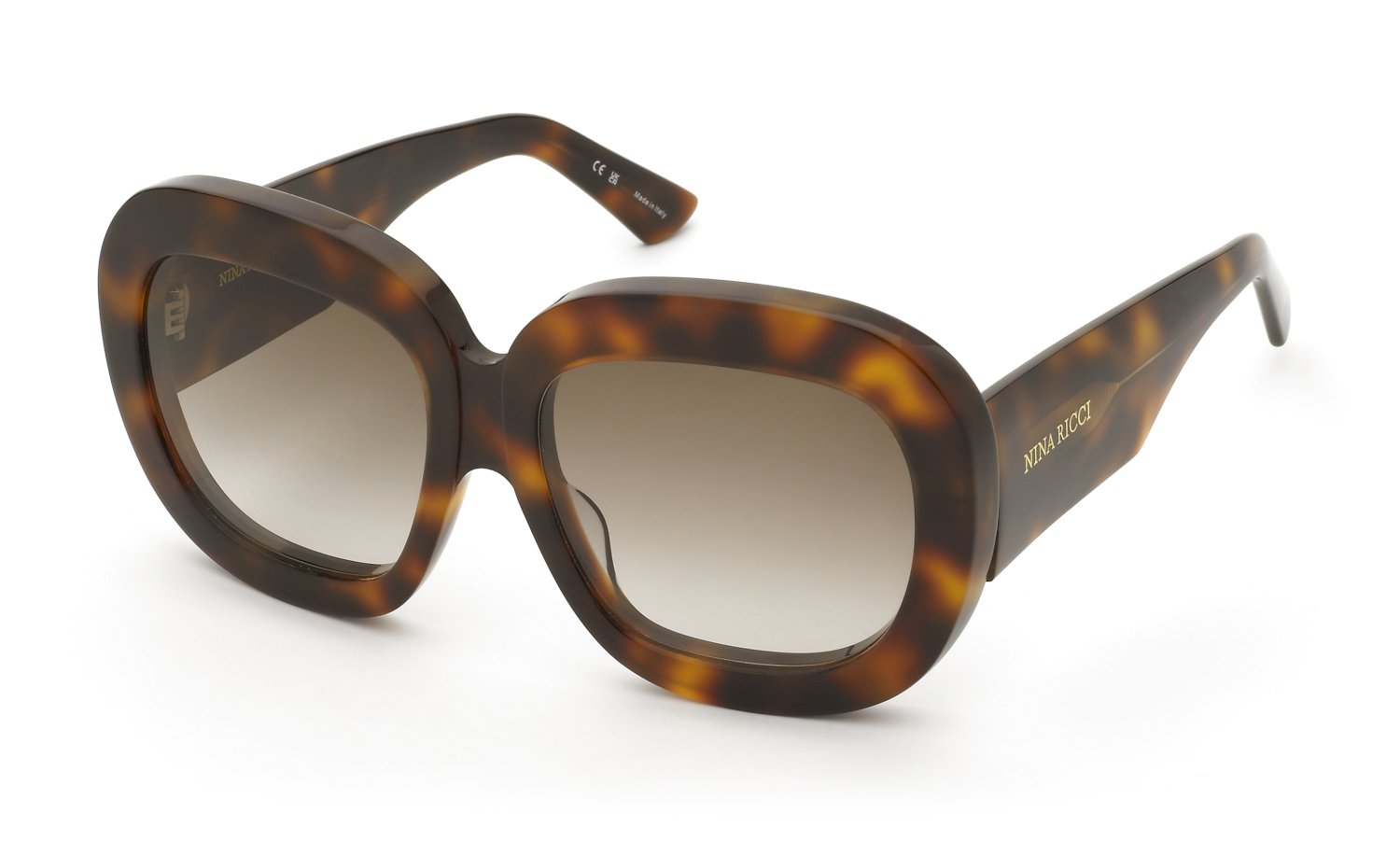 0190605589540 - Damen SNR402  752 Gläser SONNENBRILLEN Acetat Havanna Braun Quadratisch Normal Schattiert