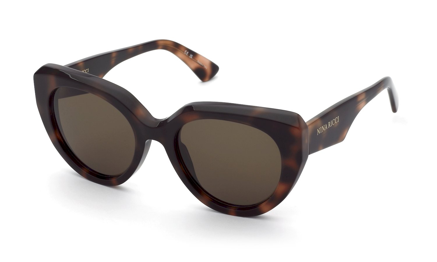 0190605589663 - Donna SNR404  02BV Occhiali da sole Acetato Havana Marrone Farfalla Normale