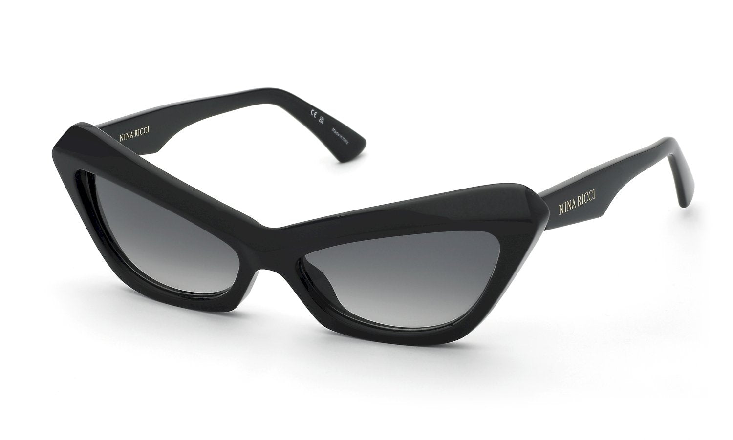 0190605589748 - Damen SNR405  700 Gläser SONNENBRILLEN Acetat Schwarz Rauch Cat Eye Normal Schattiert