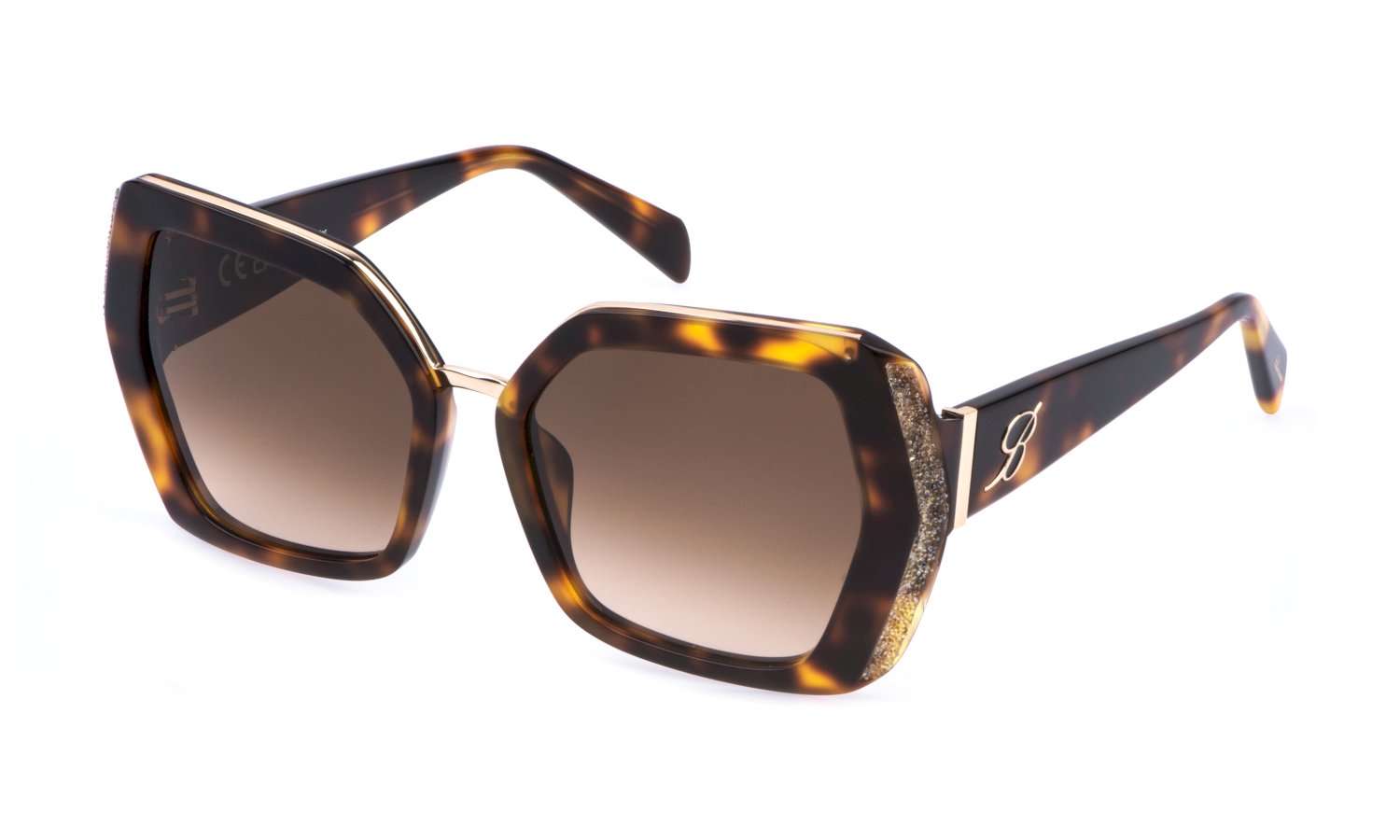 0190605590638 - Damen SBM870S  09JC Sonnenbrillen Acetat Havanna Braun Geometrisch Normal Schattiert