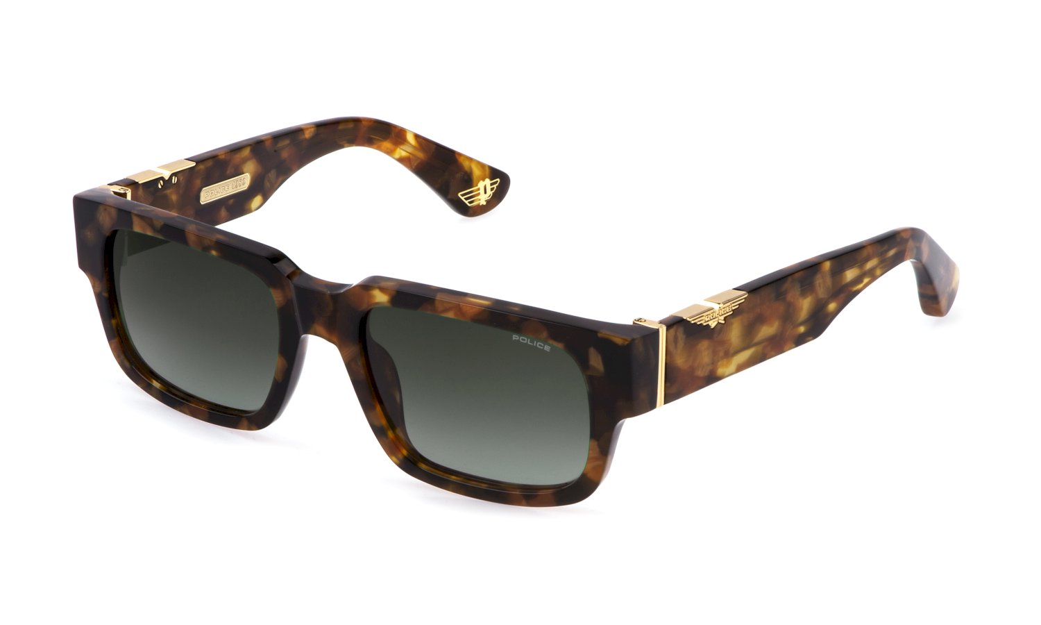 0190605602560 - Herren SPLP24 ORIGINS MAXI 1  0AER Gläser SONNENBRILLEN Acetat Havanna Grün Quadratisch Normal Schattiert