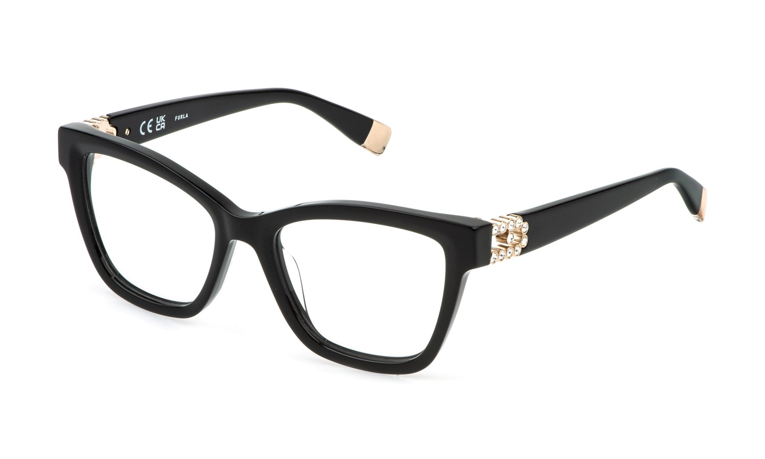 0190605604656 - Damen VFU865S 700S Rahmen von BRILLEN Acetat Schwarz Quadratisch 0190605604656 - Damen VFU865S 700S Rahmen von BRILLEN Acetat Schwarz Quadratisch