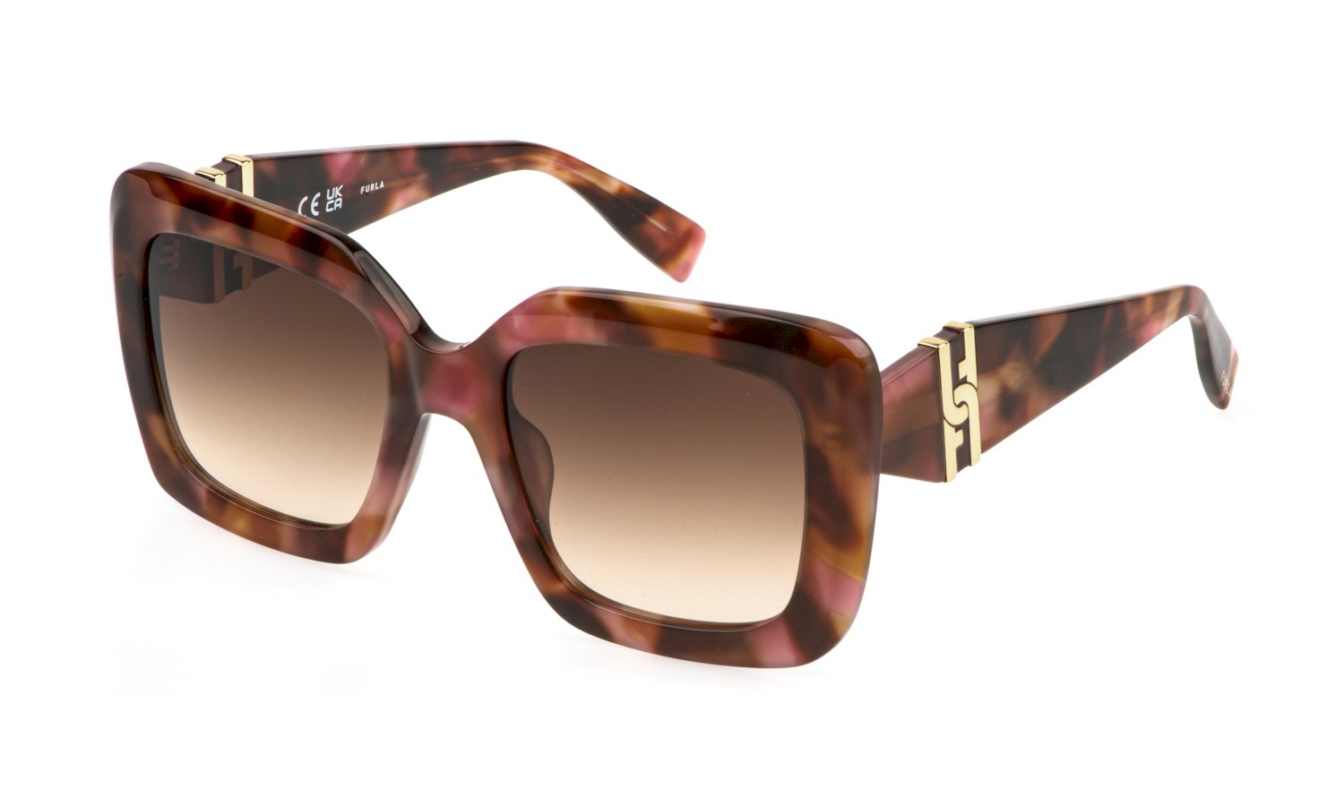 0190605605585 - Damen SFU883 01GQ Gläser SONNENBRILLEN Acetat Havanna Braun Quadratisch Normal Schattiert 0190605605585 - Damen SFU883 01GQ Gläser SONNENBRILLEN Acetat Havanna Braun Quadratisch Normal Schattiert