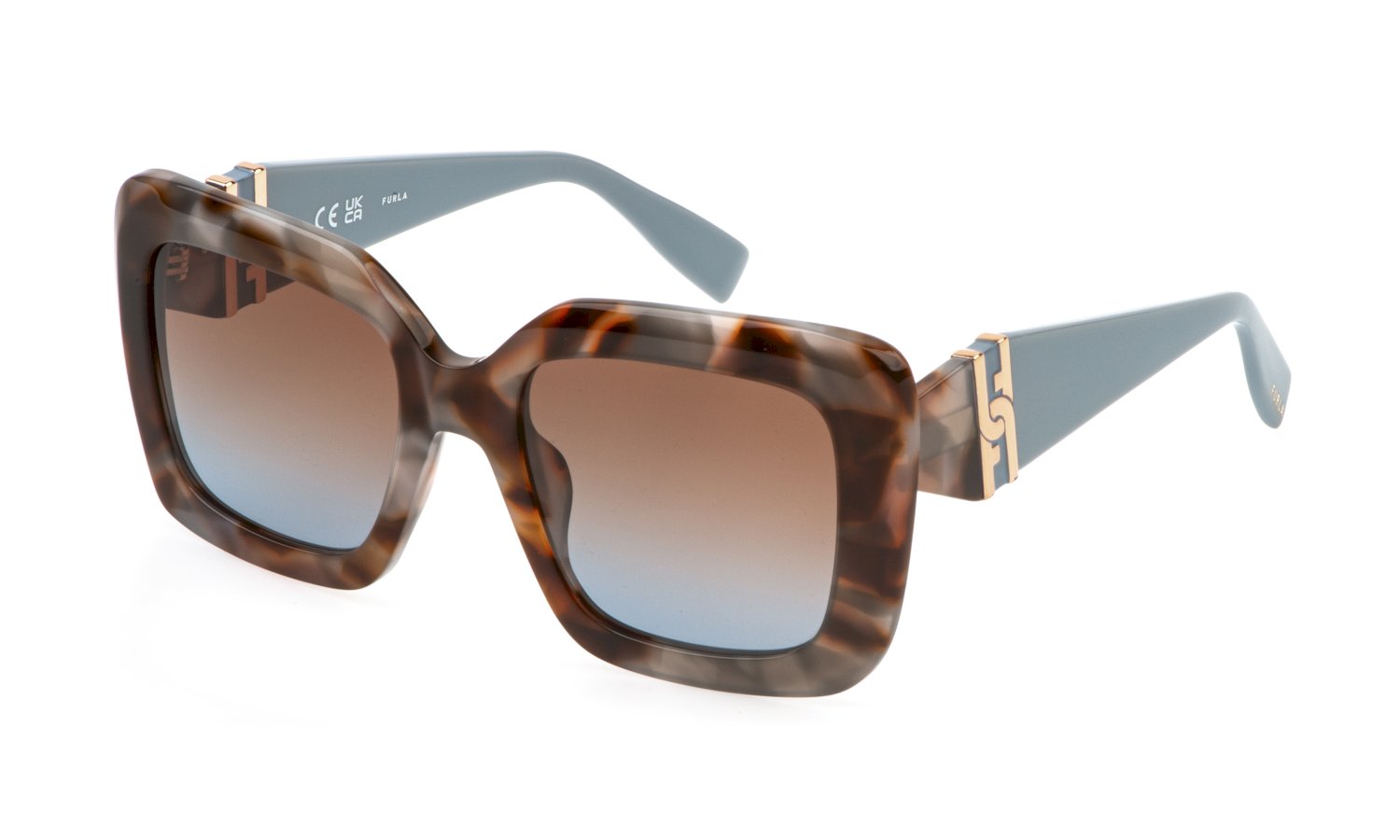 0190605605615 - Damen SFU883 03KA Gläser SONNENBRILLEN Acetat Havanna Braun Quadratisch Normal Schattiert 0190605605615 - Damen SFU883 03KA Gläser SONNENBRILLEN Acetat Havanna Braun Quadratisch Normal Schattiert