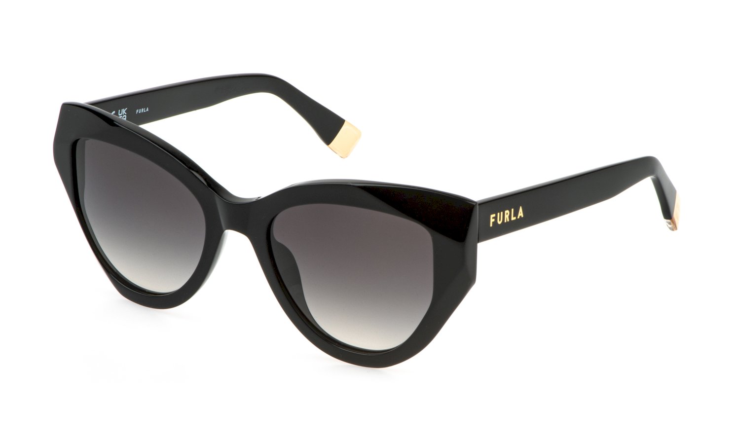 0190605605745 - Damen SFU886 0700 Sonnenbrillen Acetat Schwarz Rauch Geometrisch Normal Schattiert 0190605605745 - Damen SFU886 0700 Sonnenbrillen Acetat Schwarz Rauch Geometrisch Normal Schattiert