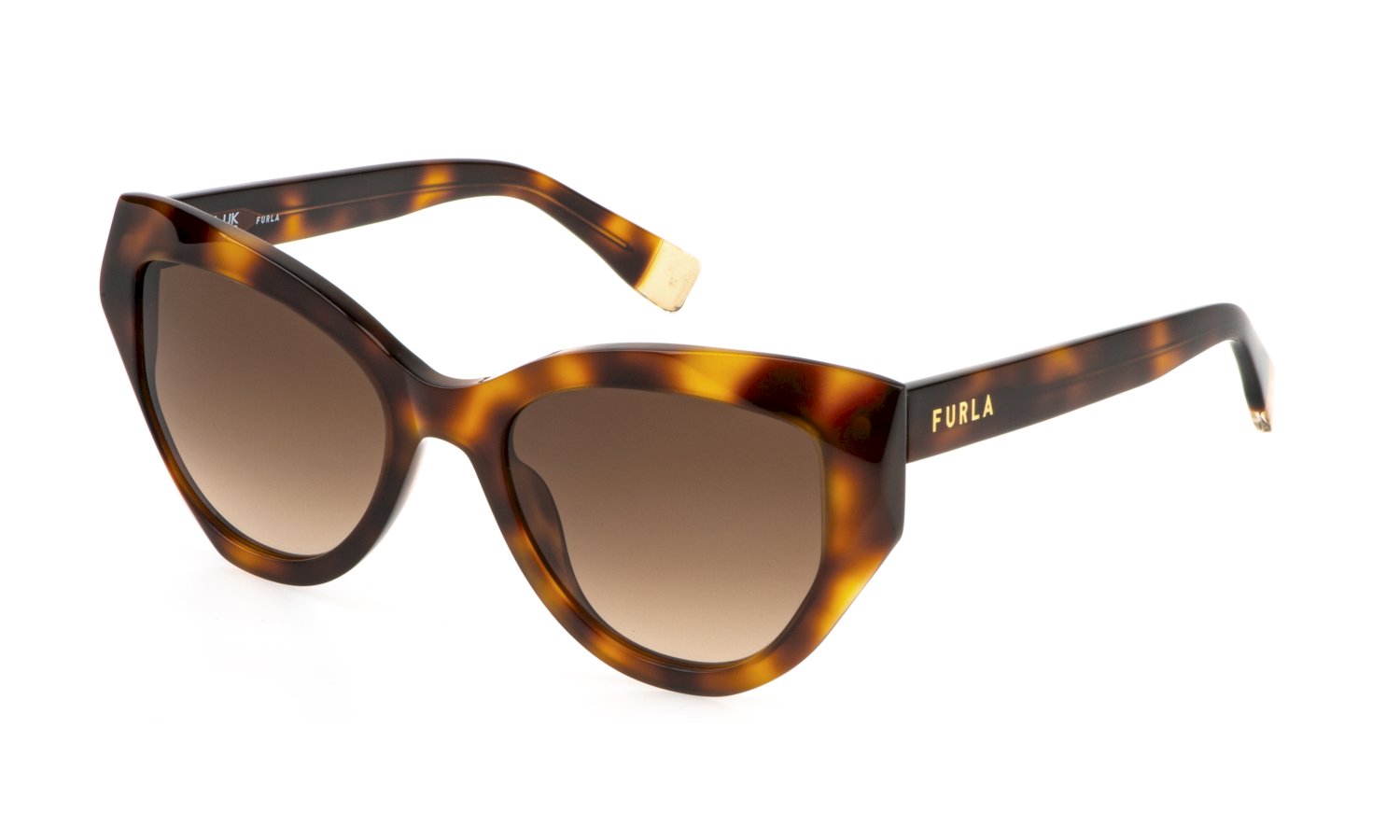 0190605605752 - Damen SFU886  0752 Sonnenbrillen Acetat Havanna Braun Geometrisch Normal Schattiert