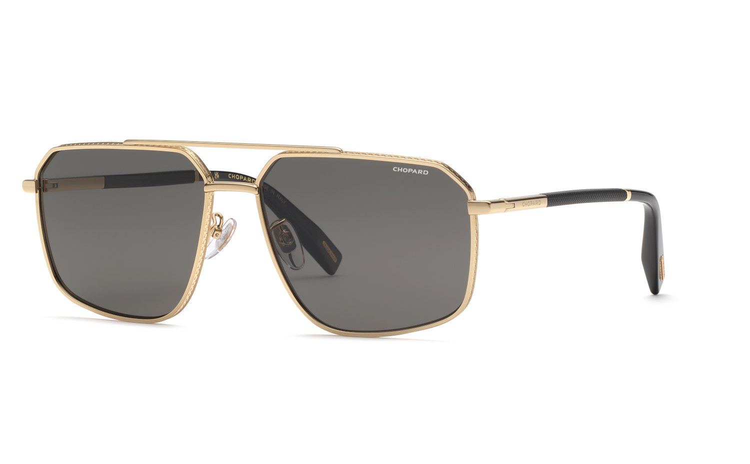 0190605615256 - Herren SCHL77  300P Sonnenbrillen Metall Gold Rauch Geometrisch Polarisiert