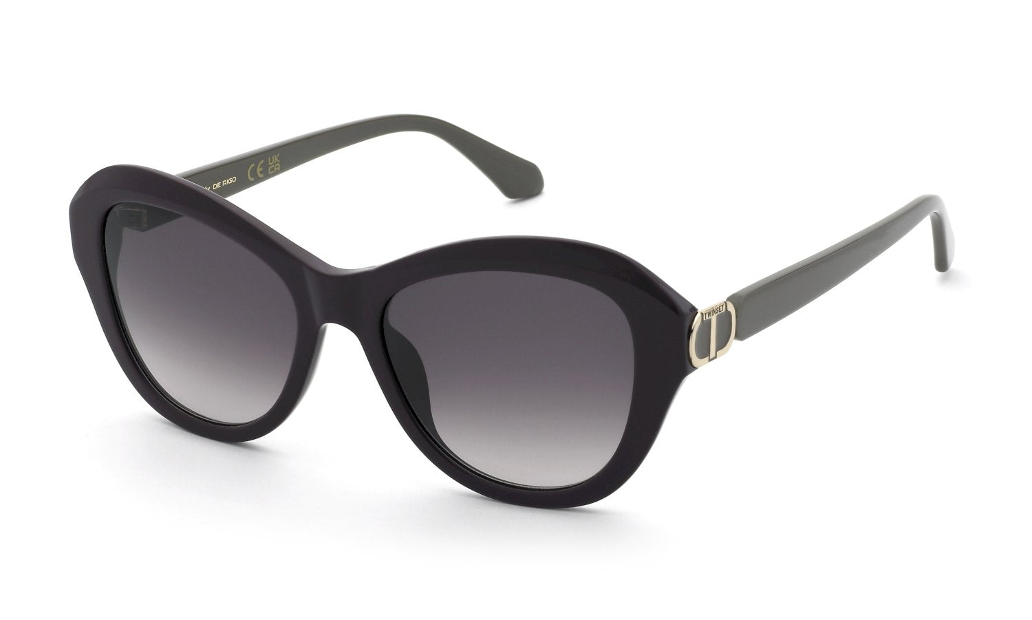 0190605623688 - Damen STW097  09FD Gläser SONNENBRILLEN Acetat Violett Braun Schmetterling Normal Schattiert