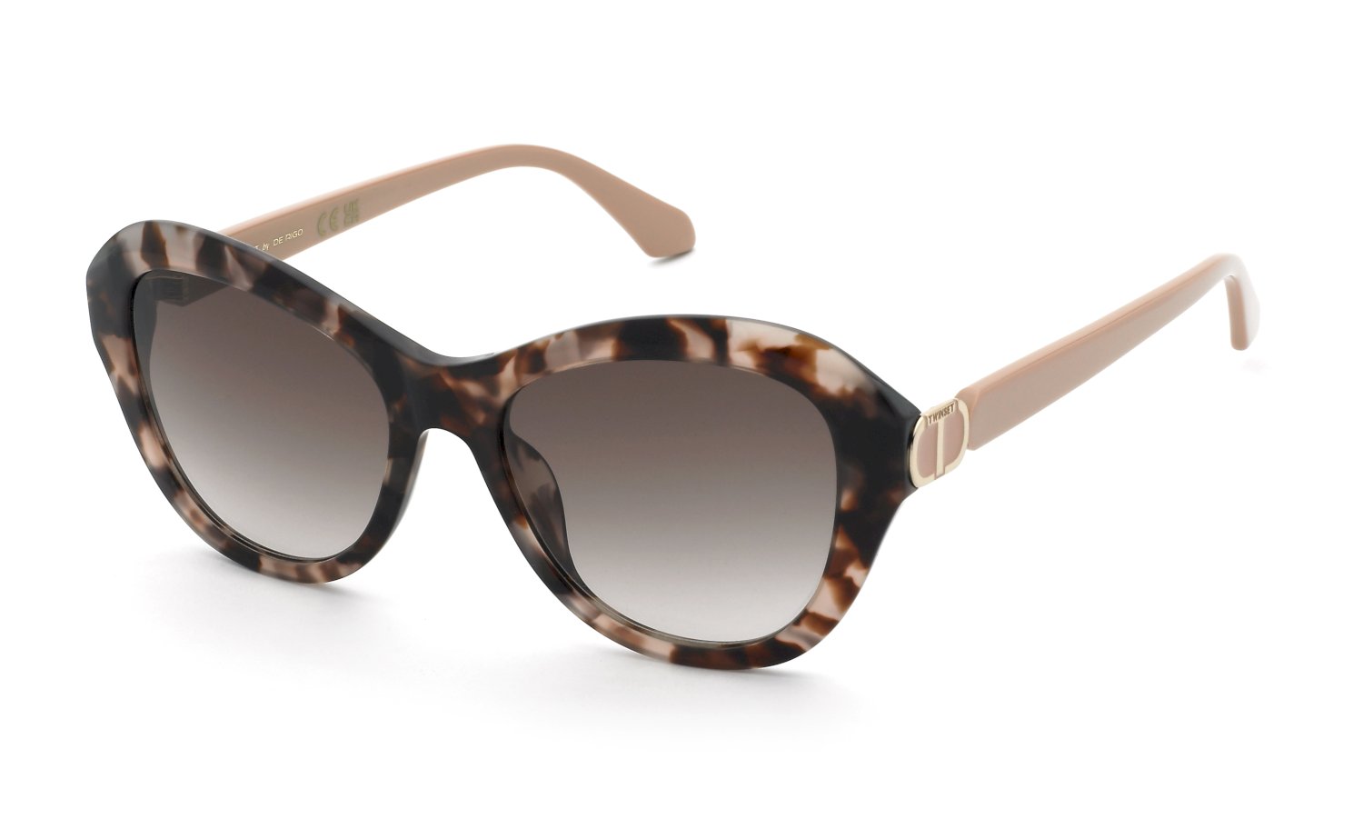 0190605623695 - Damen STW097  0XAP Sonnenbrillen Acetat Havanna Braun Schmetterling Normal Schattiert