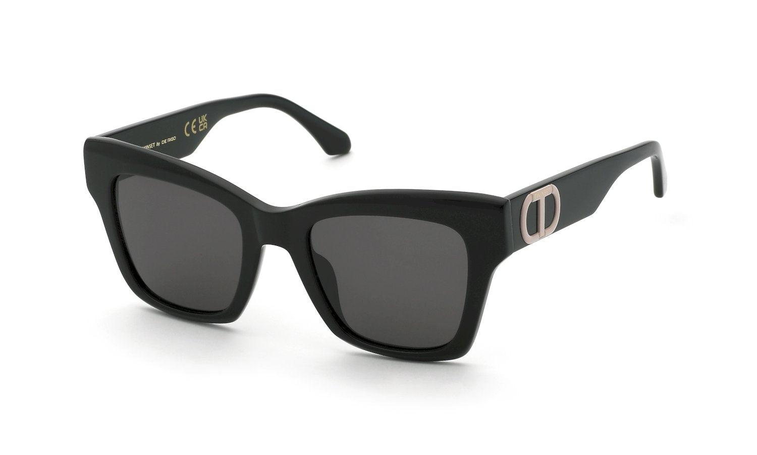 0190605623794 - Damen STW099  700 Sonnenbrillen Acetat Schwarz Rauch Quadratisch Normal