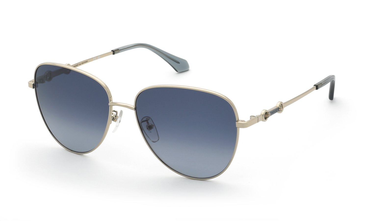 0190605624159 - Damen STW102 594Y Gläser SONNENBRILLEN Metall Gold Blau Pilot Normal Schattiert 0190605624159 - Damen STW102 594Y Gläser SONNENBRILLEN Metall Gold Blau Pilot Normal Schattiert