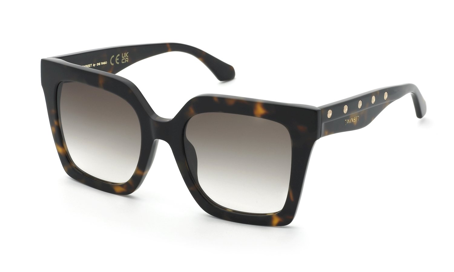 0190605624227 - Damen STW105  04BL Gläser SONNENBRILLEN Acetat Havanna Braun Quadratisch Normal Schattiert