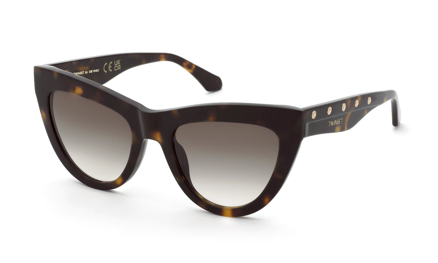 0190605624265 - Damen STW106  04BL Gläser SONNENBRILLEN Acetat Havanna Braun Cat Eye Normal Schattiert
