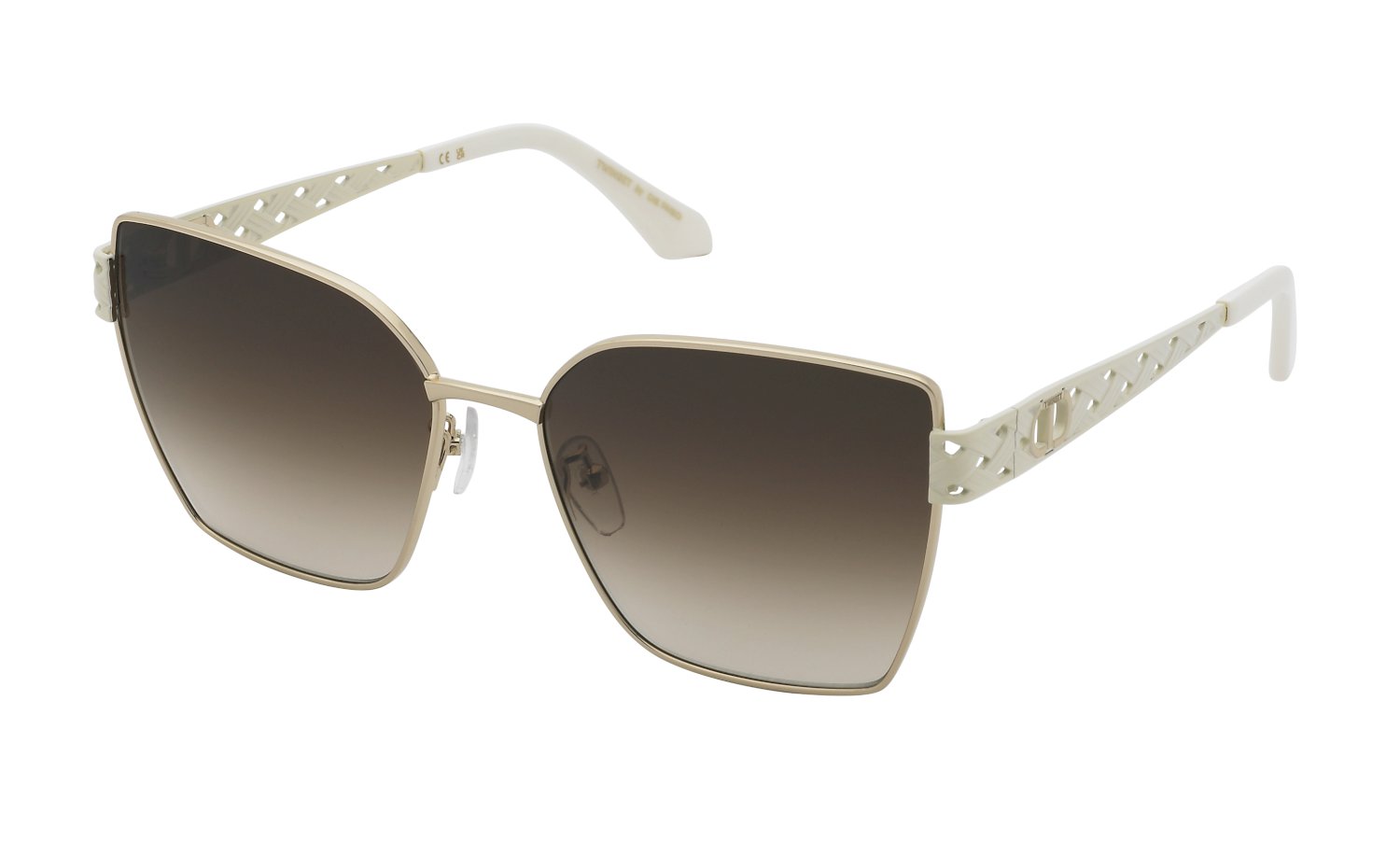 0190605624326 - Damen STW107 0H32 Gläser SONNENBRILLEN Metall Gold Braun Quadratisch Normal Schattiert 0190605624326 - Damen STW107 0H32 Gläser SONNENBRILLEN Metall Gold Braun Quadratisch Normal Schattiert