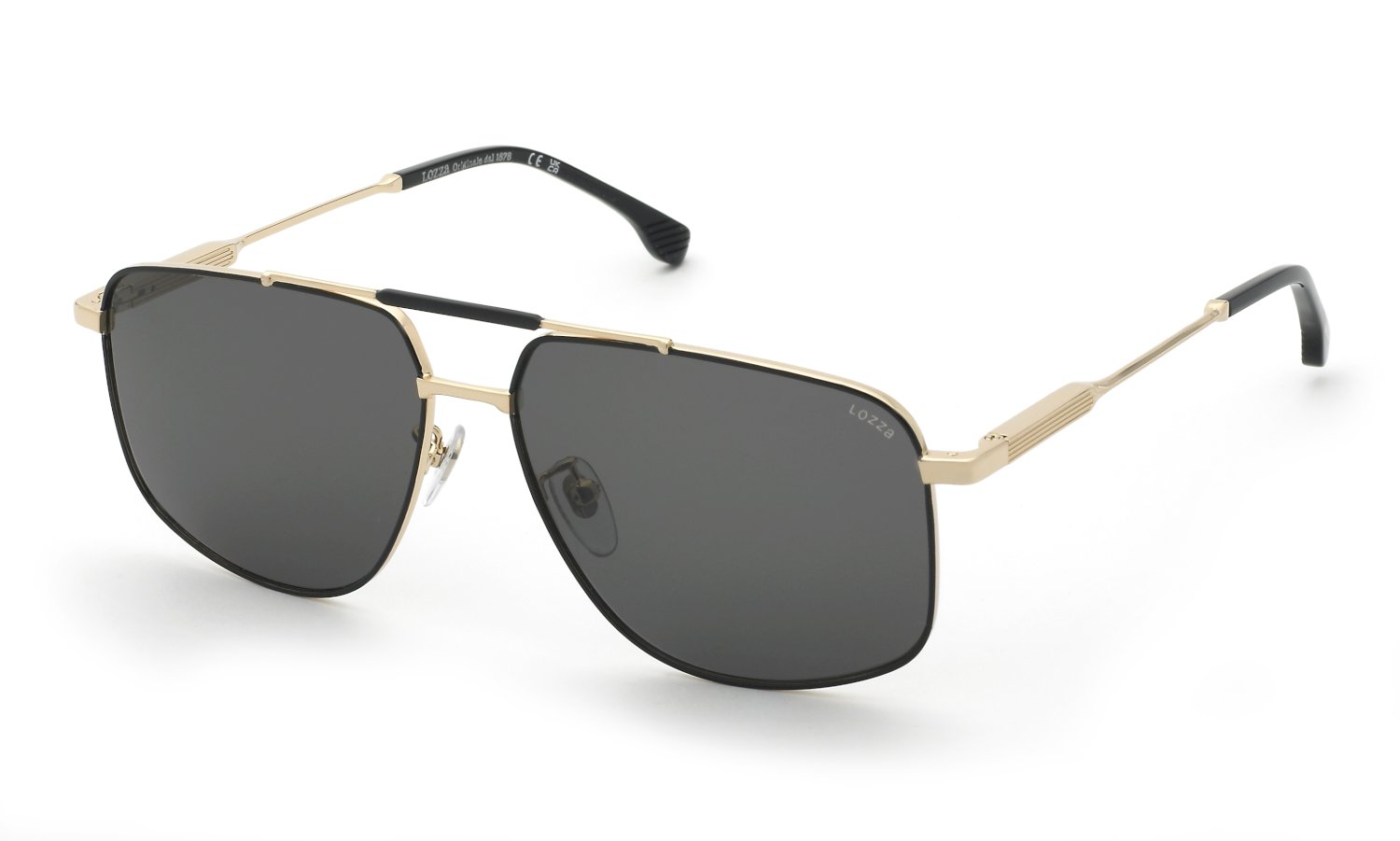 0190605626214 - Herren SL2436  302 Sonnenbrillen Metall Gold Grau Quadratisch Normal