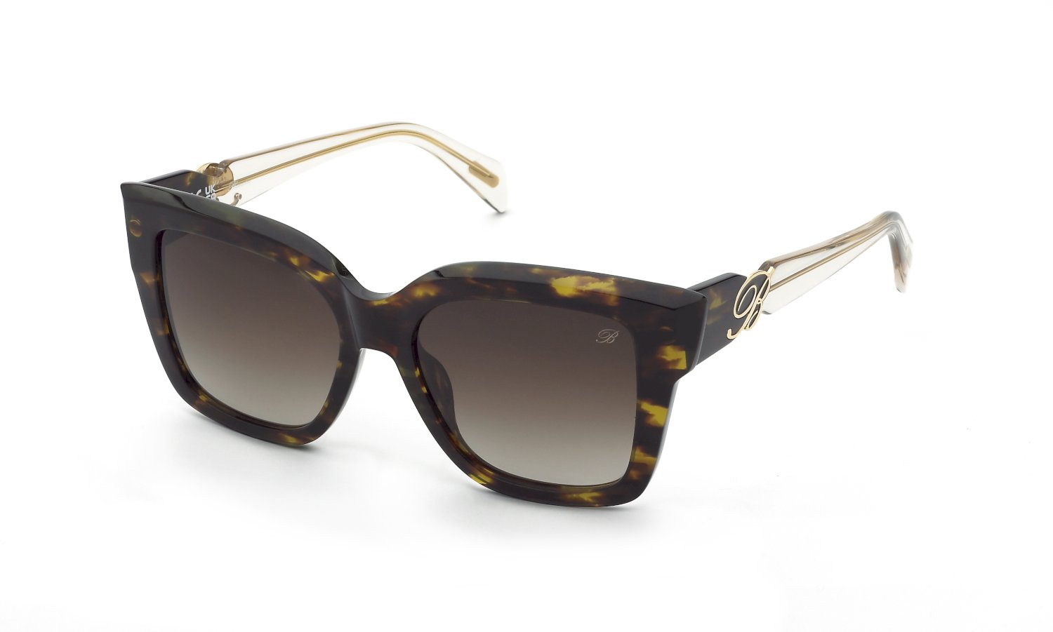 0190605626474 - Damen SBM887  0U30 Gläser SONNENBRILLEN Acetat Havanna Braun Quadratisch Normal Schattiert