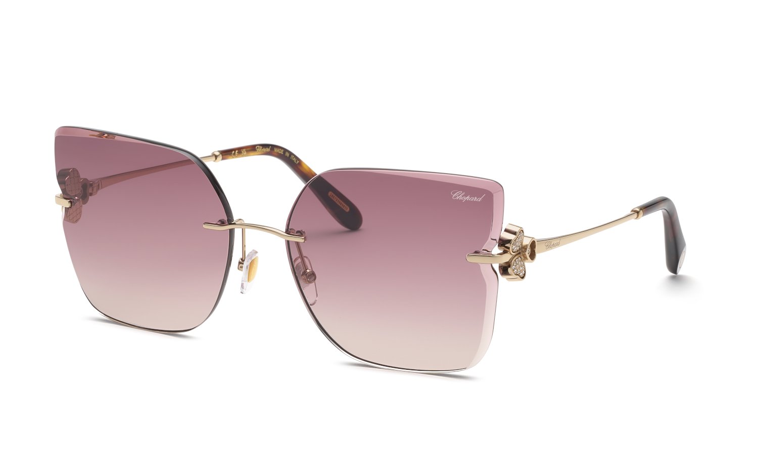 0190605627112 - Damen SCHL91S  300 Sonnenbrillen Metall Gold Braun Quadratisch Blendfrei Schattiert