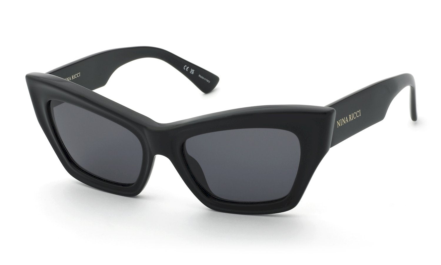 0190605628782 - Damen SNR434 700 Gläser SONNENBRILLEN Acetat Schwarz Rauch Cat Eye Normal 0190605628782 - Damen SNR434 700 Gläser SONNENBRILLEN Acetat Schwarz Rauch Cat Eye Normal