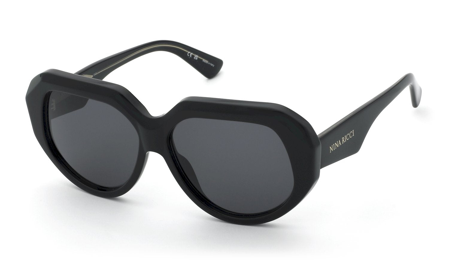 0190605628829 - Damen SNR435 700 Gläser SONNENBRILLEN Acetat Schwarz Rauch Geometrisch Normal 0190605628829 - Damen SNR435 700 Gläser SONNENBRILLEN Acetat Schwarz Rauch Geometrisch Normal