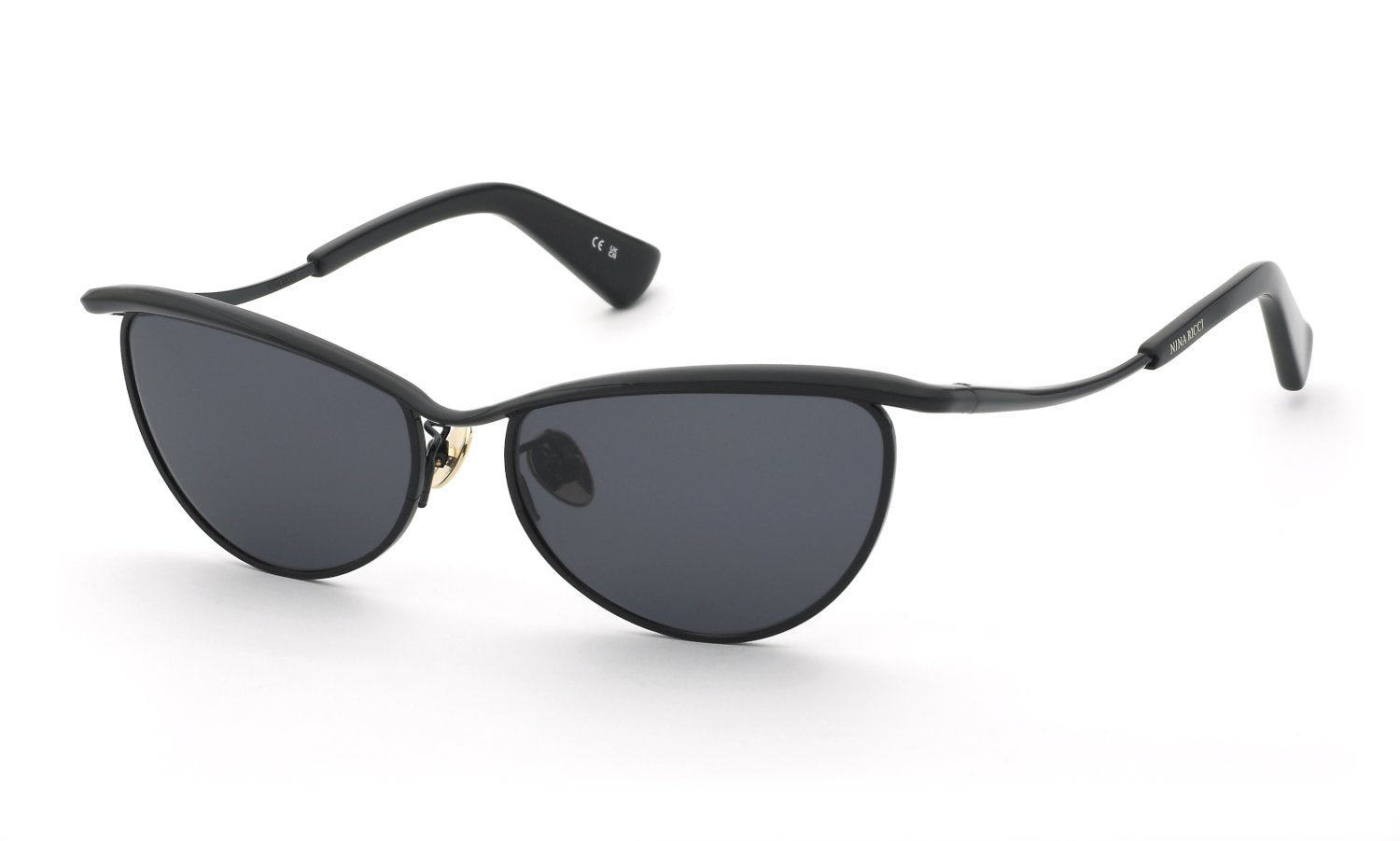 0190605630310 - Damen SNR406 530 Sonnenbrillen Metall Schwarz Rauch Cat Eye Normal 0190605630310 - Damen SNR406 530 Sonnenbrillen Metall Schwarz Rauch Cat Eye Normal