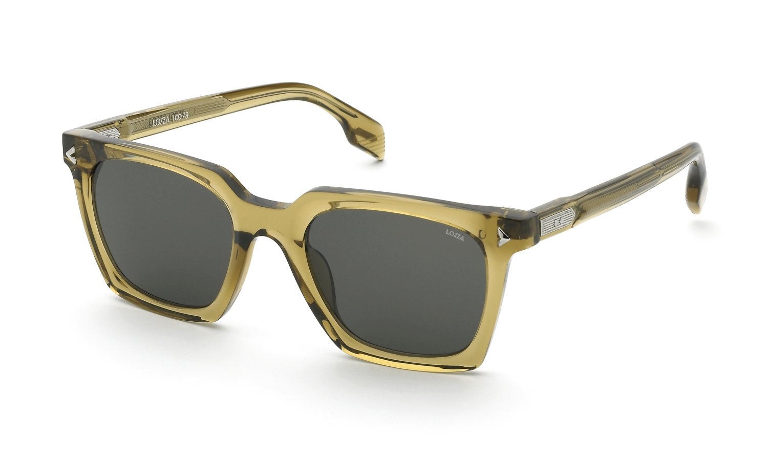 0190605630570 - Uomo SL4393M ARPEGGIO 7 ARTE  06A9 Occhiali da sole Acetato Giallo Grigio Geometrica Normale