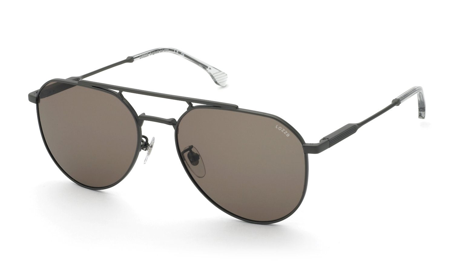 0190605644744 - Herren SL2435  627 Sonnenbrillen Metall Grau Braun Pilot Normal