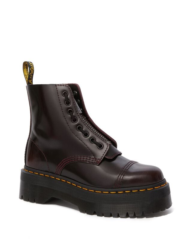 0190665278644 - Sinclair - Cherry Red Arcadia Bikerboot rotbraun in EU39