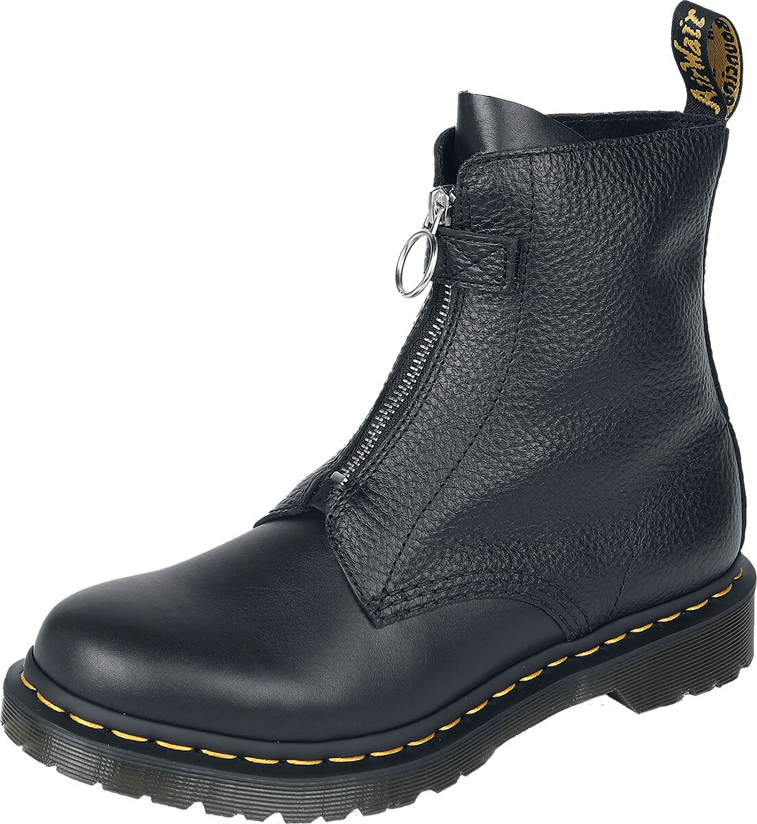 0190665662658 - 1460 Pascal Frnt Zip - Black Wanama & Black Milled Nappa Boot schwarz in EU36