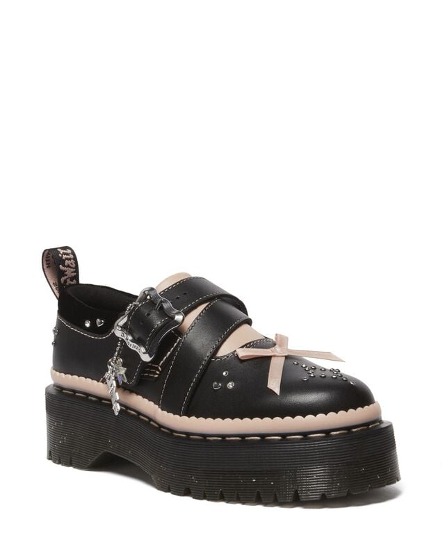 0190665714777 - Kemsley Black+Powder Pink Nappa Lux+Ze You Velvet Creepers schwarz in EU36