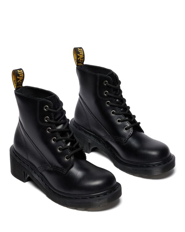 0190665744361 - Alderstone Lace Up 6 Tie Boot - Black Orleans Bikerboot schwarz in EU41