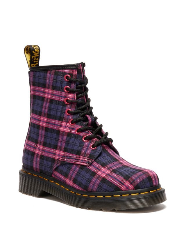 0190665763195 - 1460 8 Eye Boot - Pink Multi Tartan Bikerboot multicolor in EU36