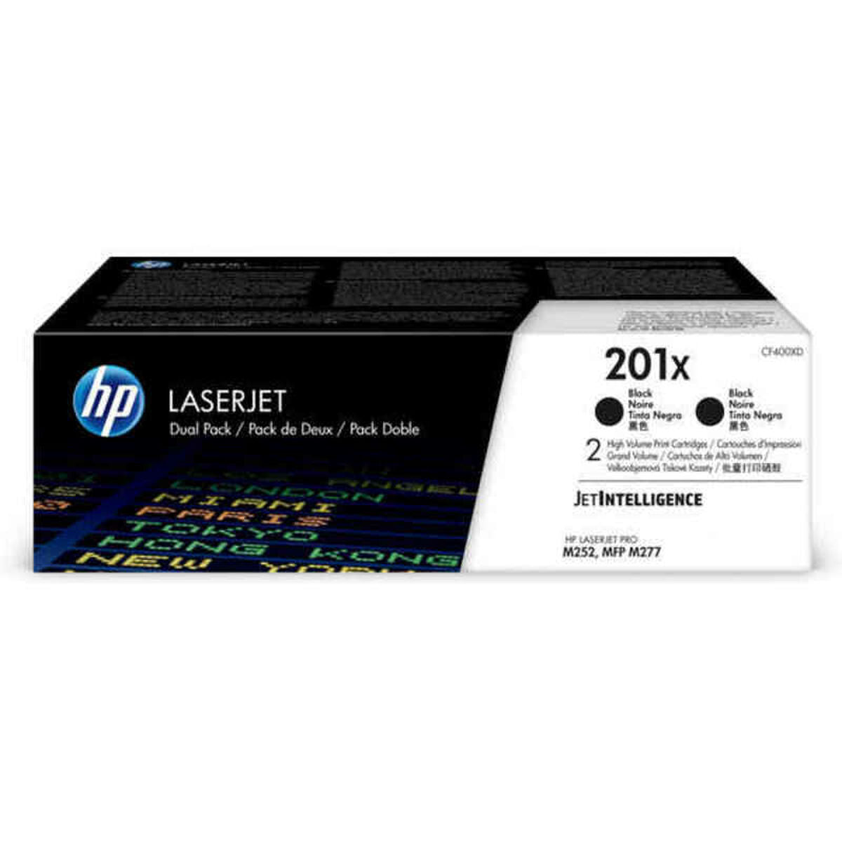 0190780321355 - Toner CF400XD (201X) - Doppelpack - Schwarz - Kapazität 2x 2800 Seiten (CF400XD)