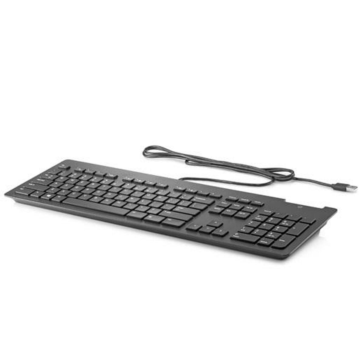 0190780958575 - Tastatur Teclado Business Slim Smartcard Schwarz Qwerty Spanisch