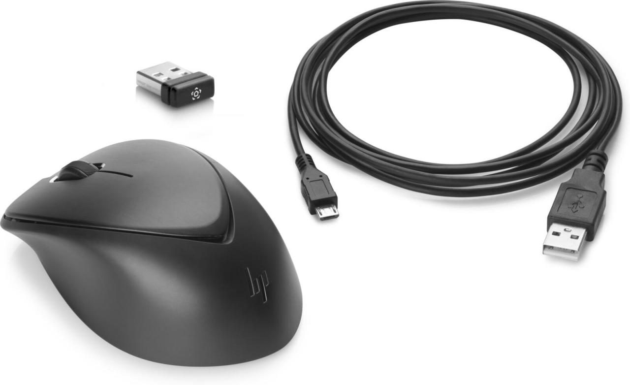 0190781464495 - Hewlett Packard - hp Wireless Premium Mouse 1JR31AA kabellos usb schwarz (1JR31AAAC3)