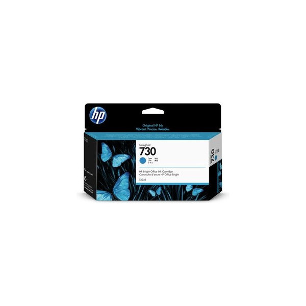 0190781726937 - Hewlett Packard - hp 730 130-ml Cyan Ink Cartridge (P2V62A)