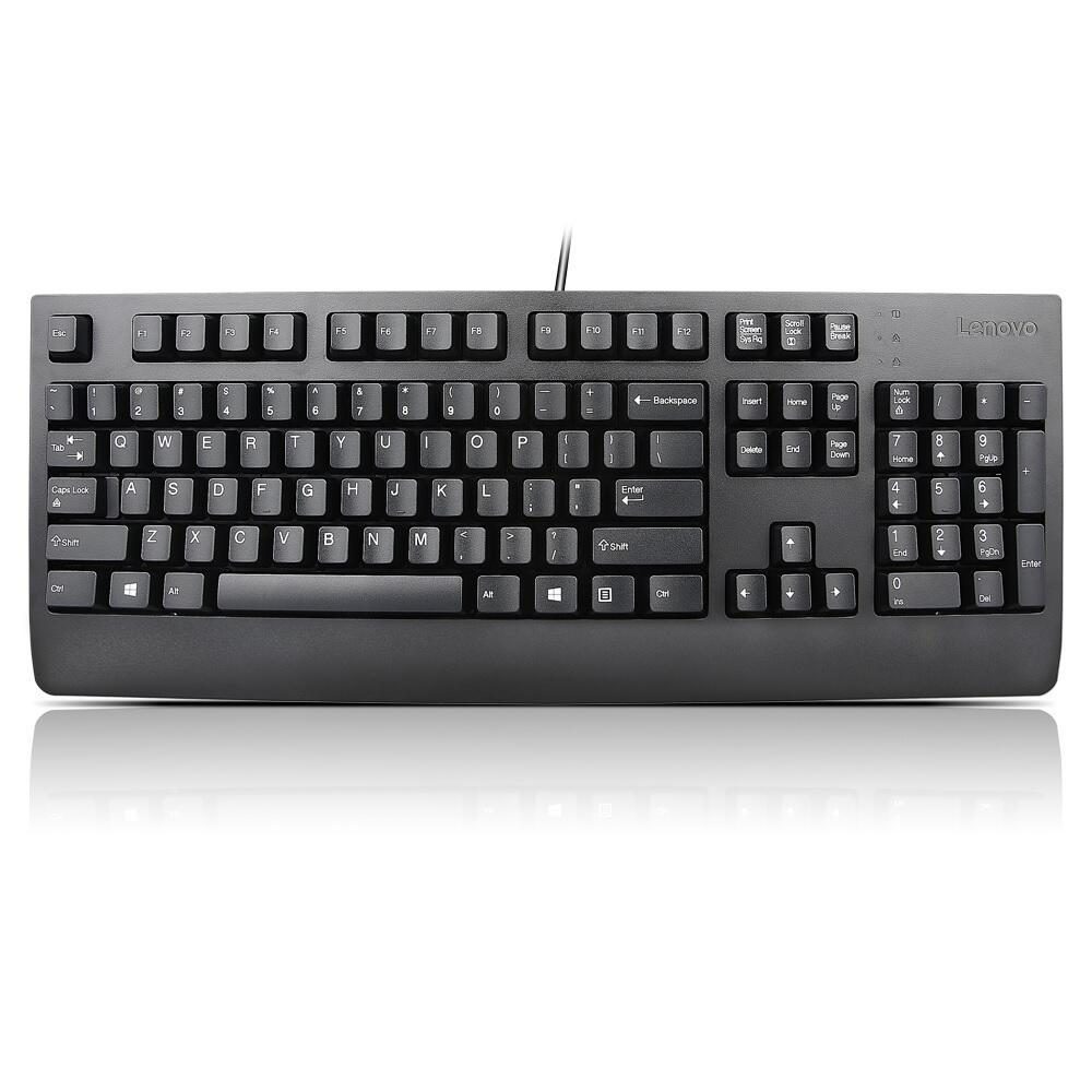 0191200575204 - Preferred Pro II - Tastatur - USB - Deutsch - Schwarz - für ThinkCentre M70q Gen 2  M75s Gen 2  M90q Gen 2  ThinkPad E14 Gen 3  V15 IML  V50t Gen 2-13