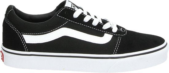 0191478074362 - VANS WM Ward (SUEDE CANVAS)BLACK WHITE -Größe 42